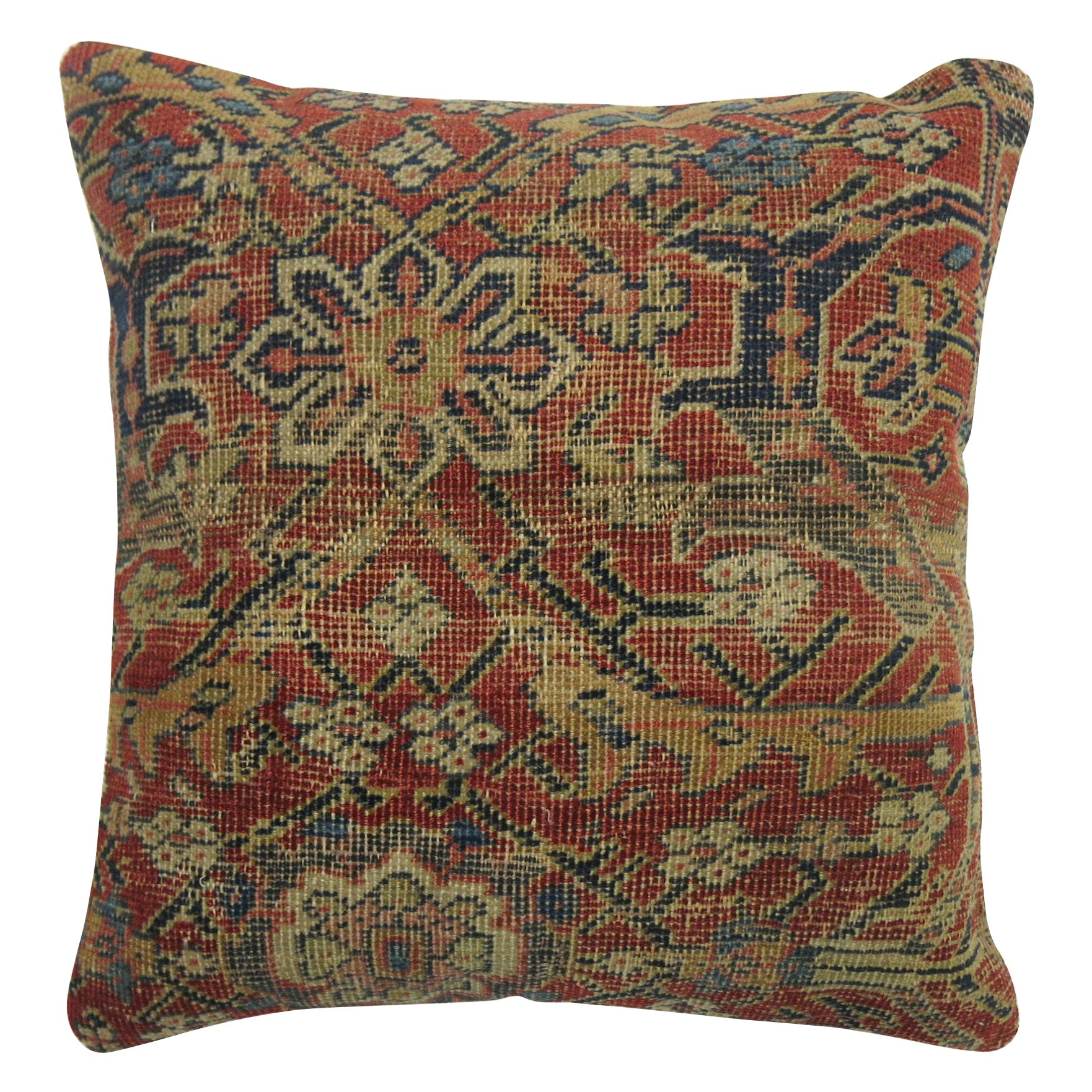 Large Lumbar Pillow from a Persian Mahal Rug For Sale at 1stDibs