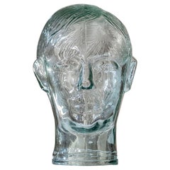 Vintage Glass Head, Italy, c. 1960