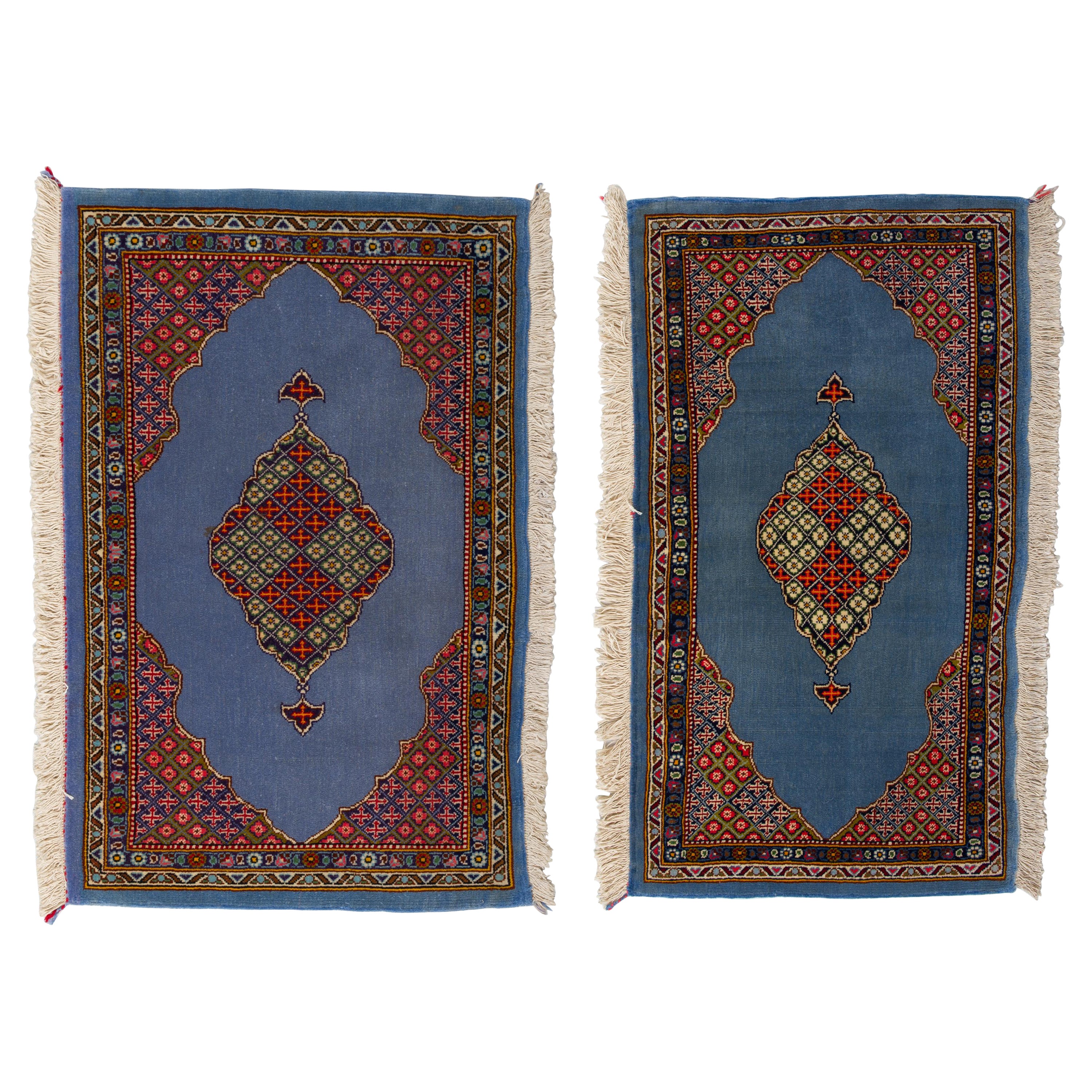Pair of Lavender Indian Carpets For Sale
