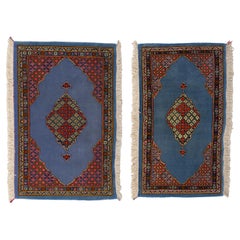 Retro Pair of Lavender Indian Carpets