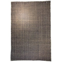 Blue, White Natural Fiber / Copper Handcrafted Area Rug 6'7"x9'10" by Tapistelar
