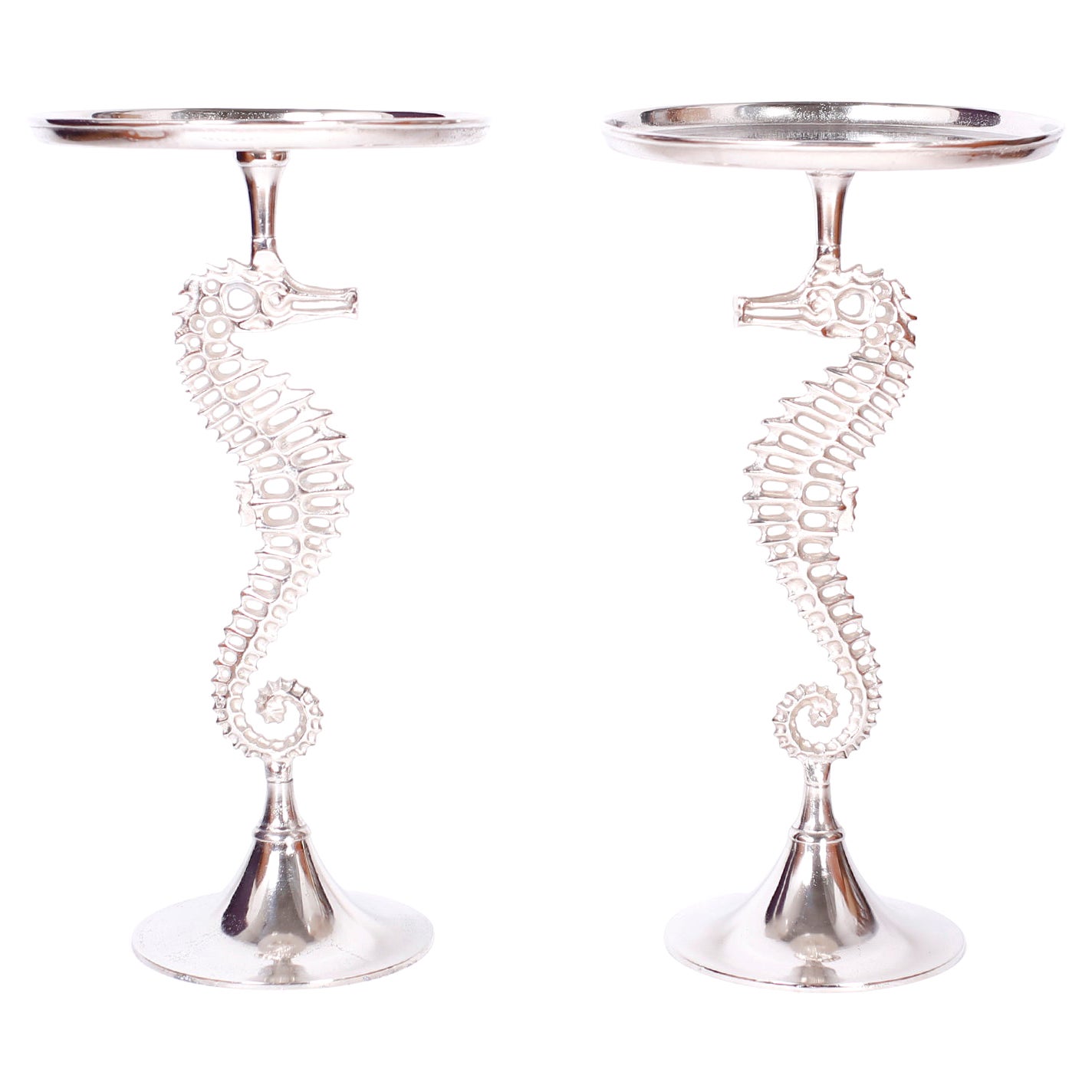 Pair of Seahorse Drink Stands or Tables For Sale