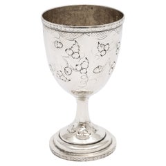 Antique American Coin Silver '.900' Goblet by Peter L. Krider