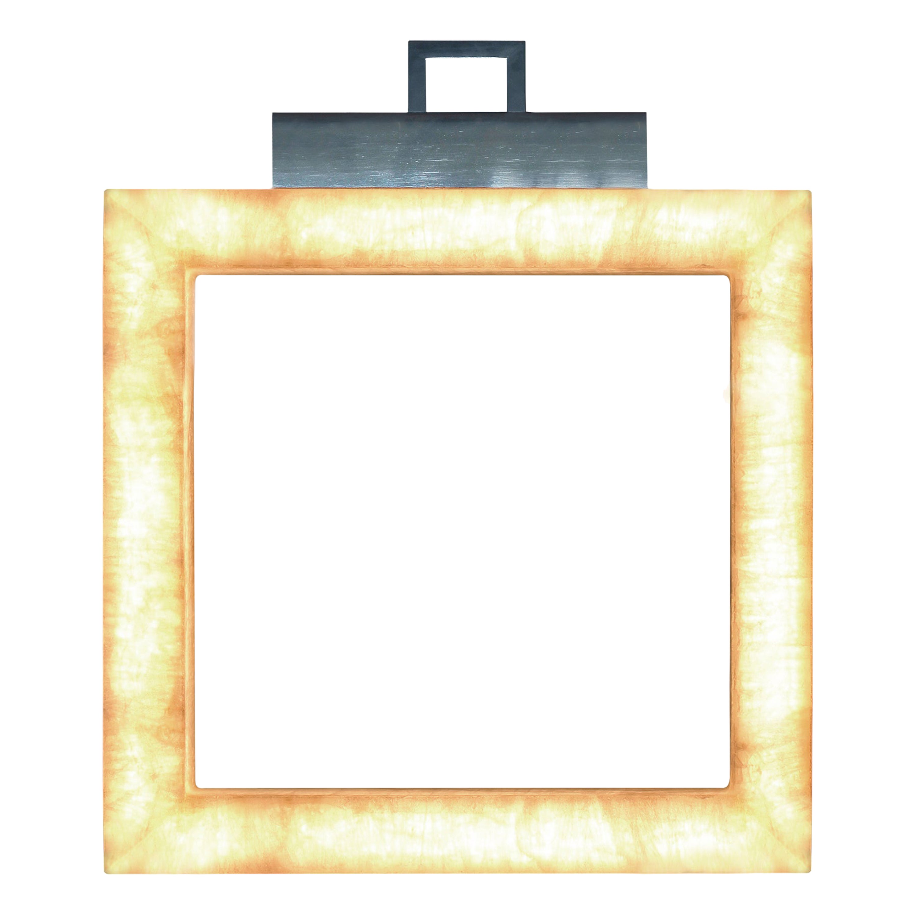Uffizi 1 Wall Light in Amber Onyx Marble For Sale