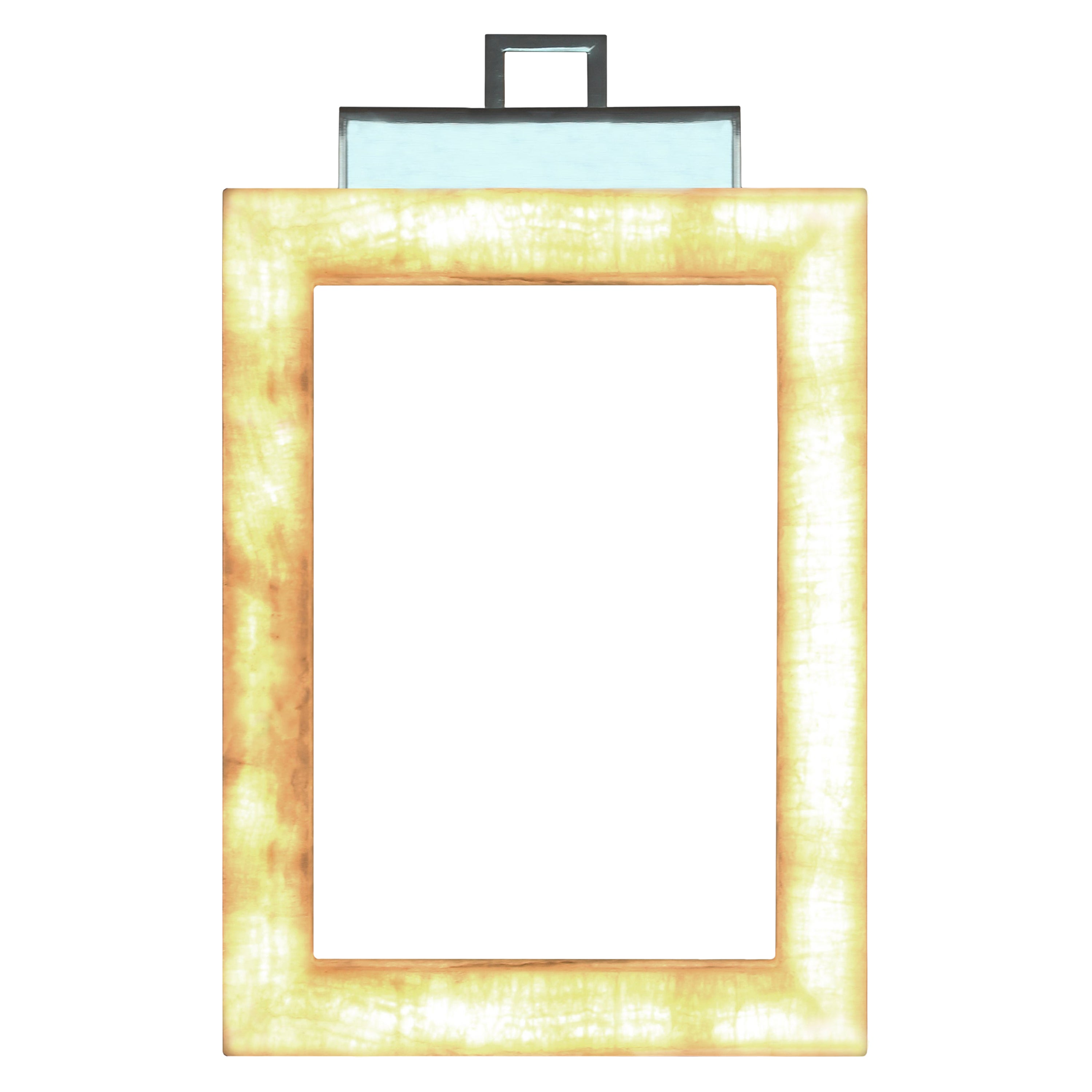 Uffizi 2 Wall Light in Amber Onyx Marble For Sale