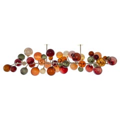 Dionysos Chandelier by Emilie Lemardeley, 21st Century, Gold & Hand Blown Glass