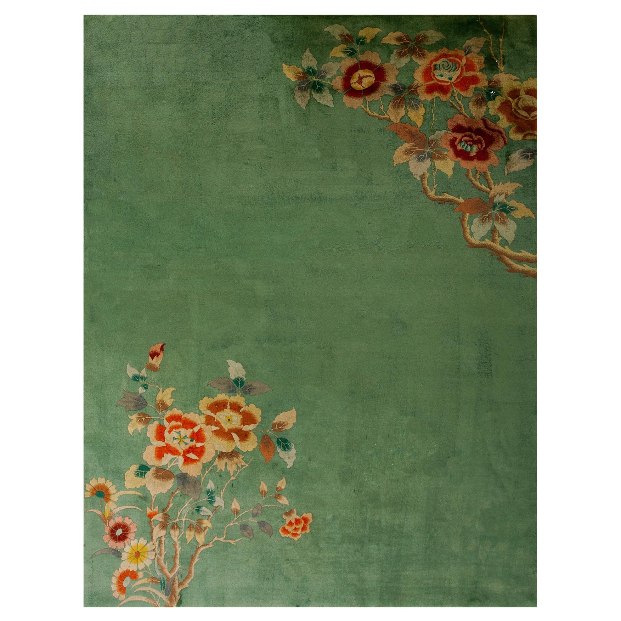 1930s Chinese Art Deco Carpet ( 8' 7" x 11' 4" - 260 x 345 cm ) For Sale