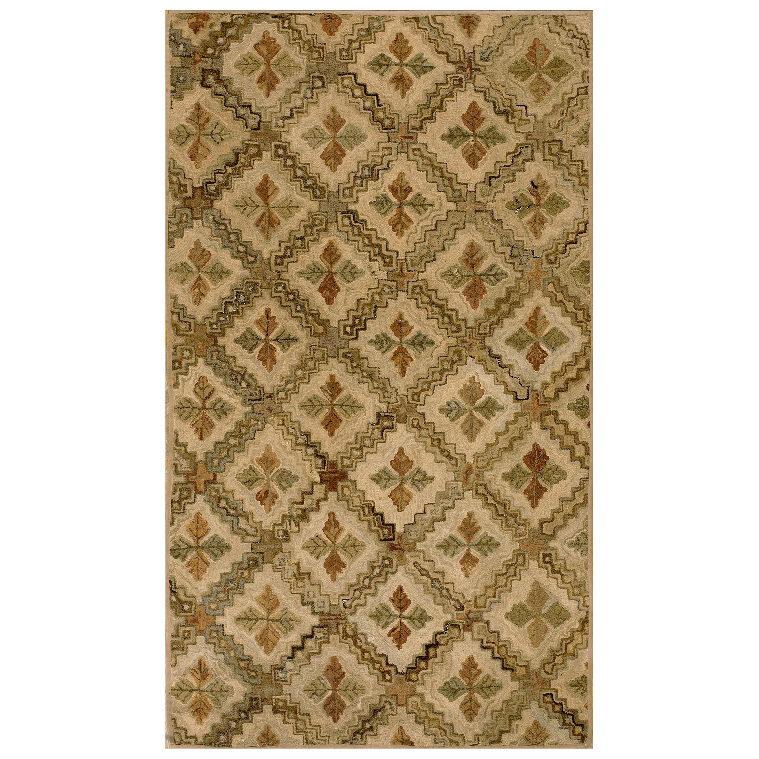 Antique American Hooked Rug Rugs For Sale