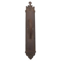 Yale & Town Gothic Cast Iron Entry Door Pull or Handle Oversized for Large Doors