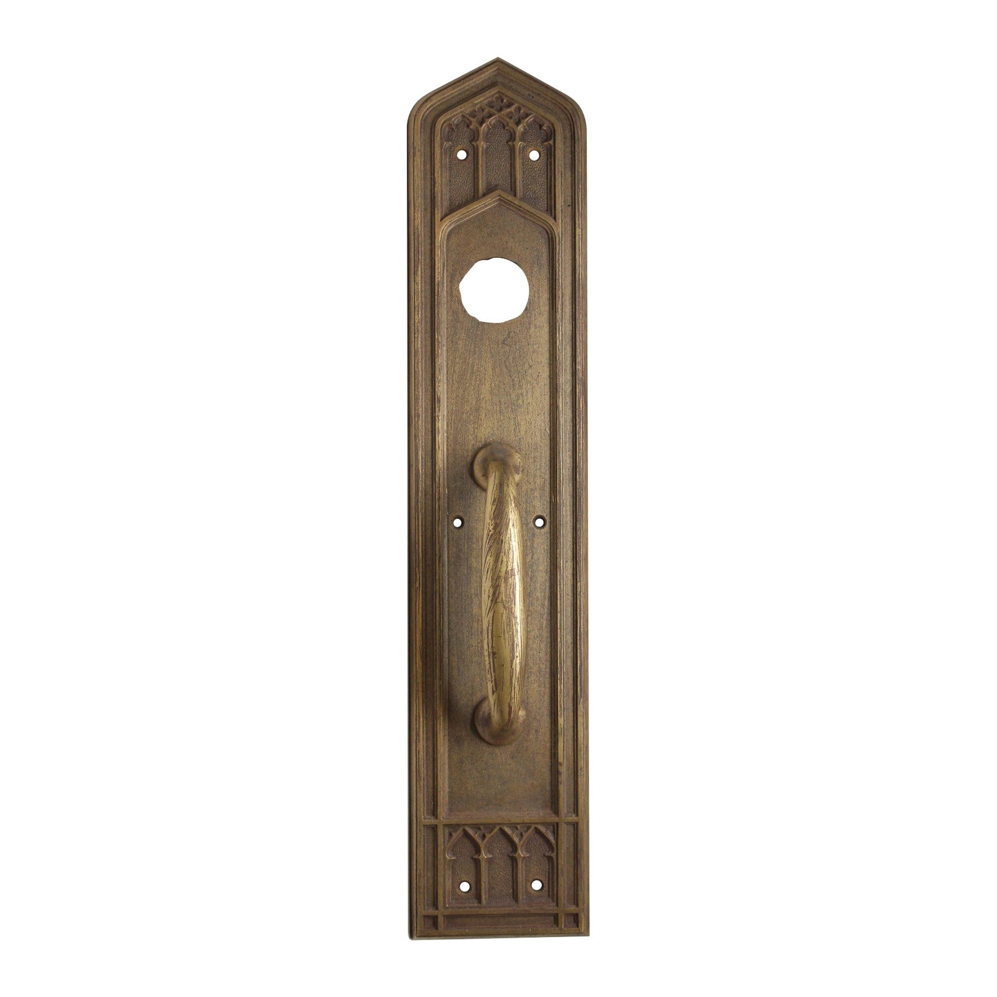 Cast Brass Gothic Handle For Sale at 1stDibs