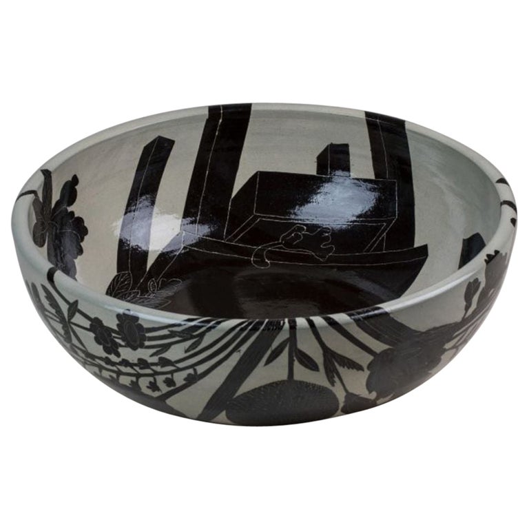 Big Bowl with Vase, Table and Cat by Milan Pekař For Sale