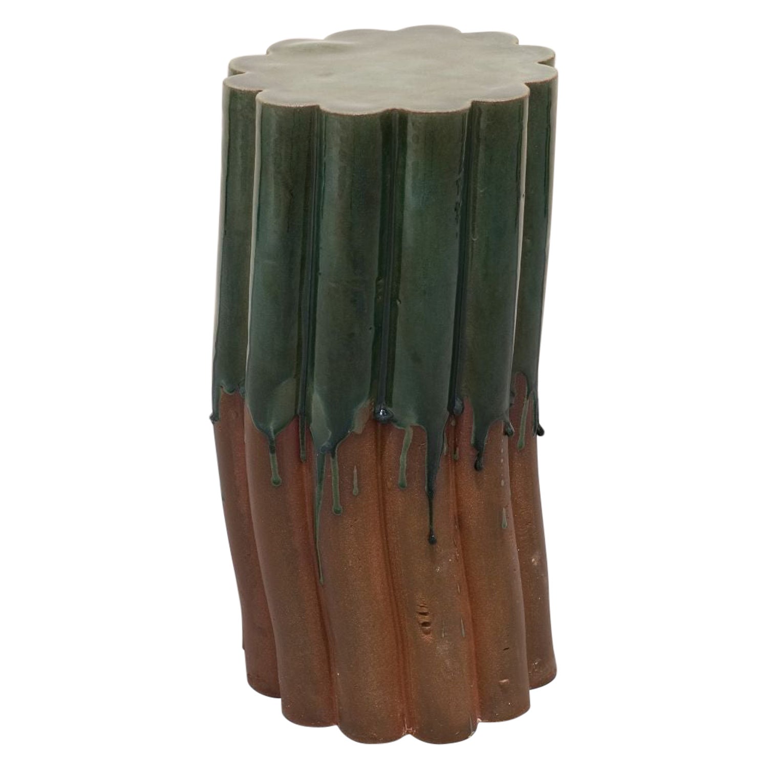 Pillar Stool, Green, Medium by Milan Pekař