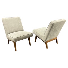 Rare Pair of Jens Risom Lounge Chairs