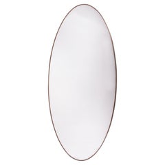 Mega Large Italian Oval Mirror in the Style of Gio Ponti from the 1950s