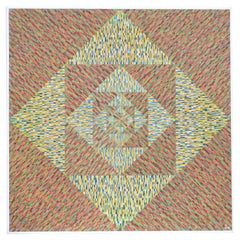 Geometric Abstract Multi Color Dutch Painting