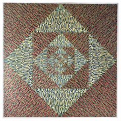 Pintura holandesa geométrica abstracta multicolor de Eric Pool