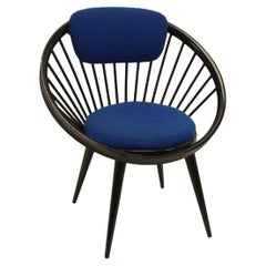 Yngve Ekstrom Circle Chair Black and Blue