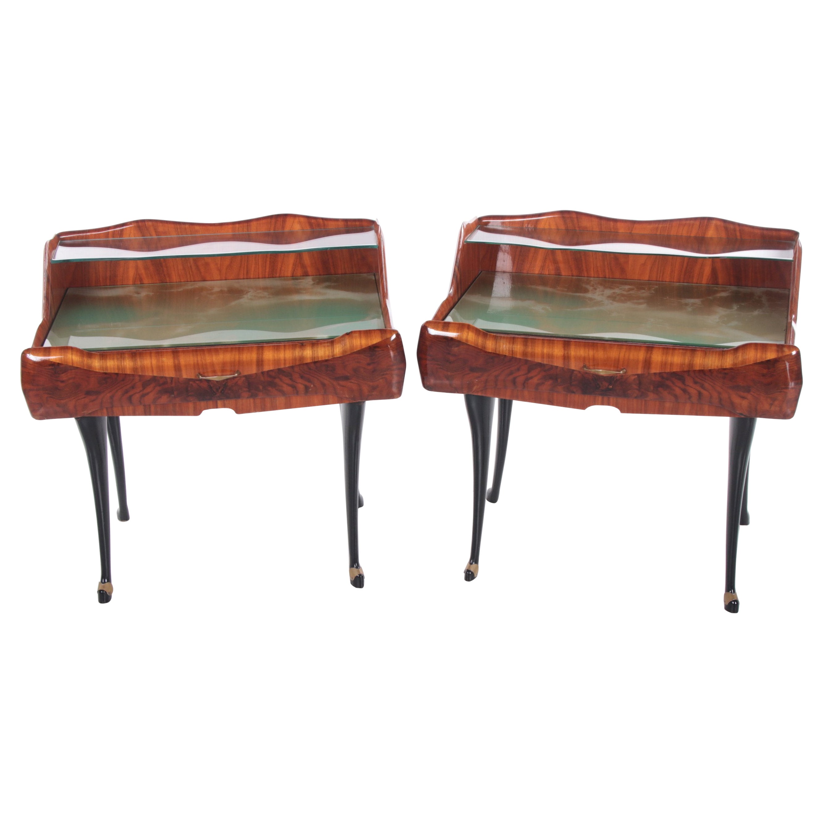 Mid-Century Modern Set of Bedside Tables by Paolo Buffa Italy, 1950s