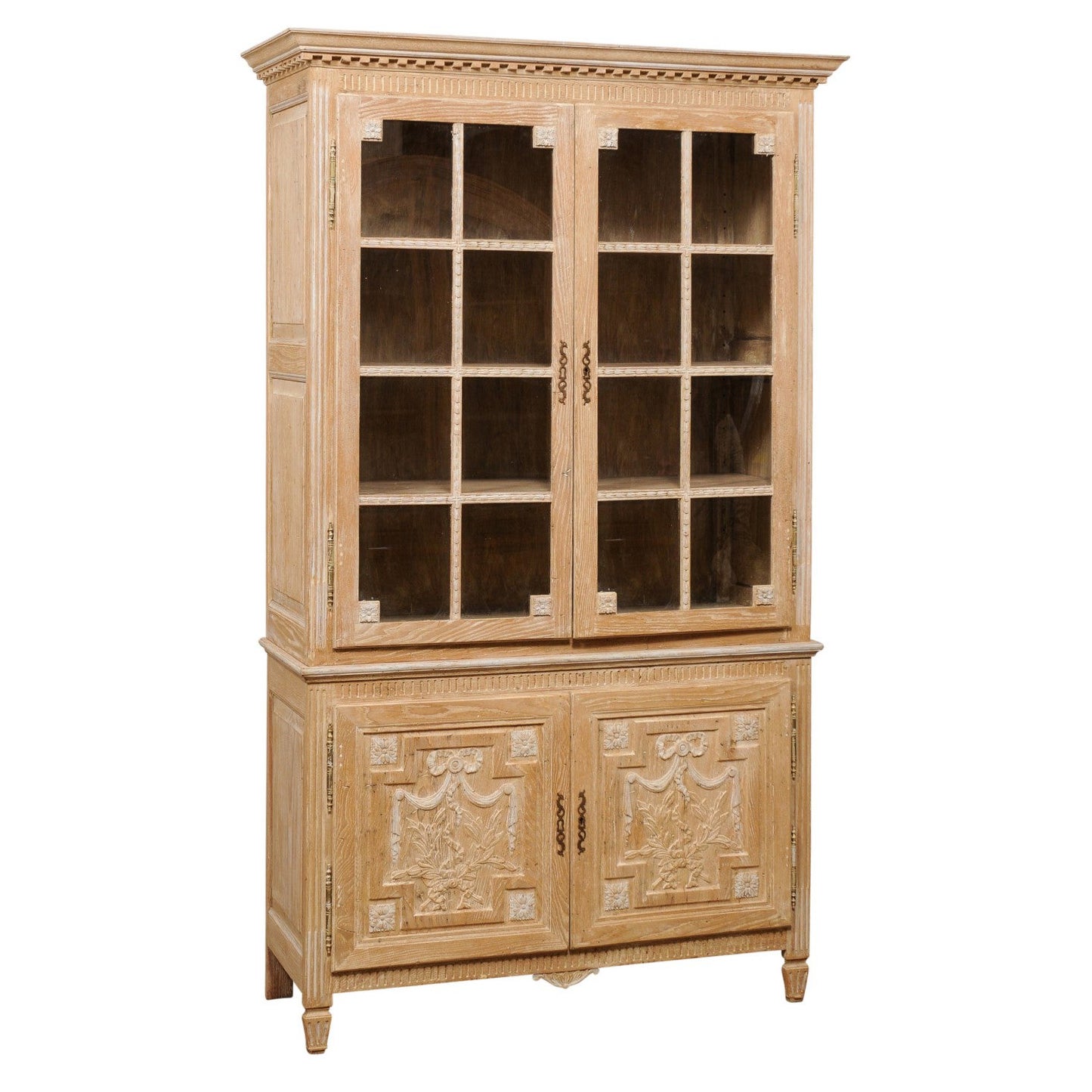 French Display and Storage Cabinet with Neoclassical Influences
