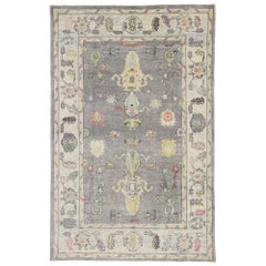 New Contemporary Turkish Oushak Rug with Modern Parisian Style