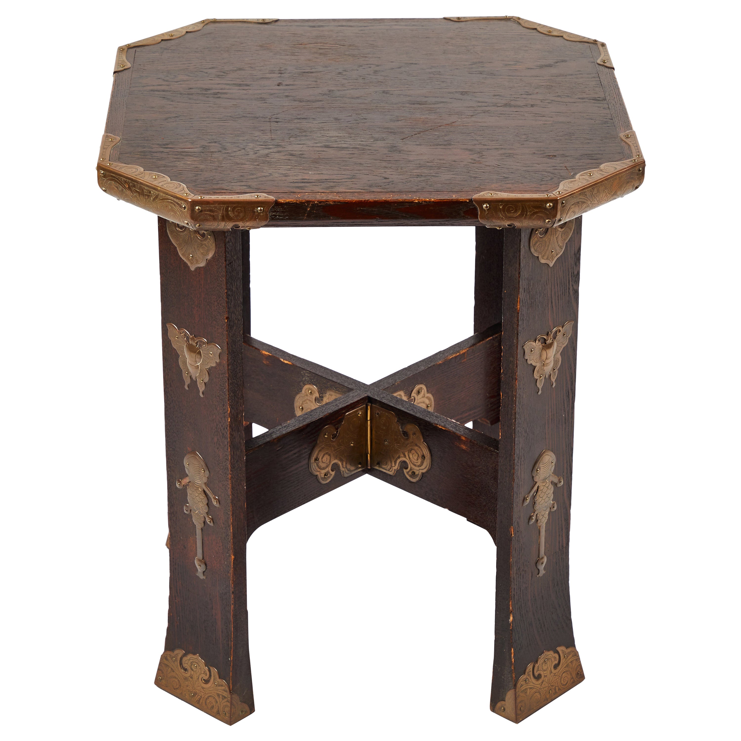 Antique Highly Decorative Korean Side Table