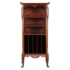 Antique Japanese Style Wooden Cabinet Attributed to G. Viardot, France, Circa 1880