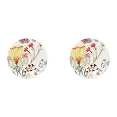 The Grandma's Garden, set d'assiettes à pain contemporaines en porcelaine avec design floral