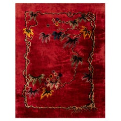 Chinesischer Art-Déco-Teppich aus den 1920er Jahren  ( 9'' x 11''6"" - 275 x 350 cm )