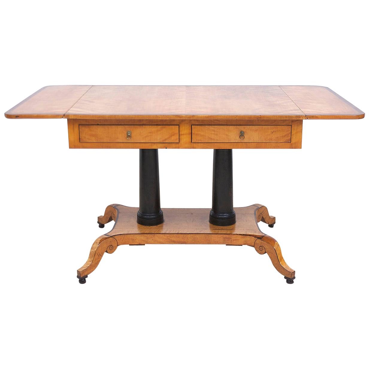 Scandinavian Karl Johan Birch Writing Table from the Estate of Alfred Grenander
