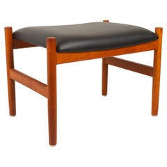 Tabouret danois vintage en teck par Spøttrup:: années 1960