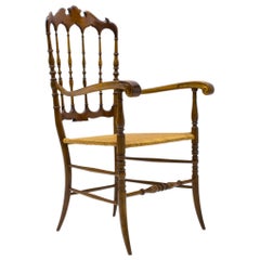 Chiavari Wooden Armchair from Rocca, 1960s, Italy