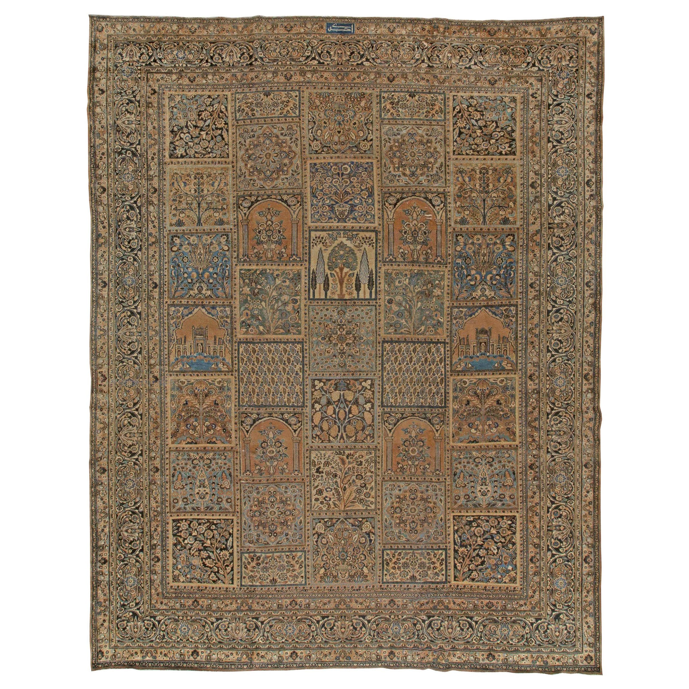 Persischer Meshad-Wollteppich des frühen 20. Jahrhunderts, handgefertigt