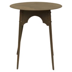 Contemporary Steel Table with "Period" Cut-Out