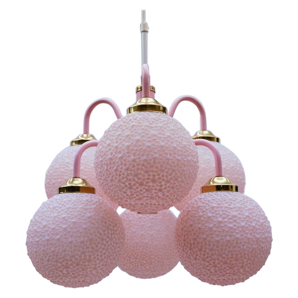 Stunning Pink Space Age Orbit Lamp, 1960s