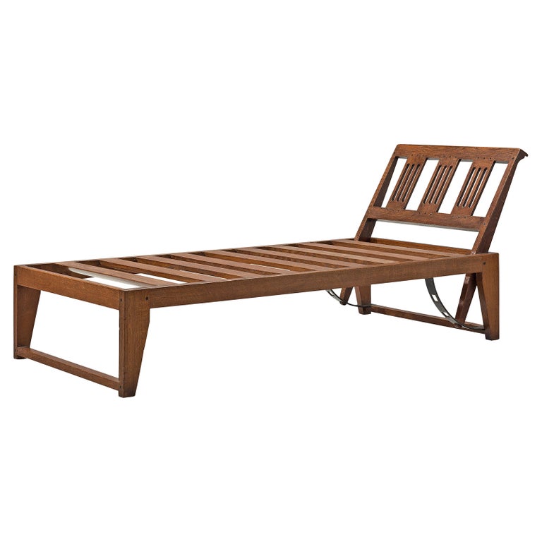 Chaise Lounge or Daybed in Oak For Sale at 1stDibs