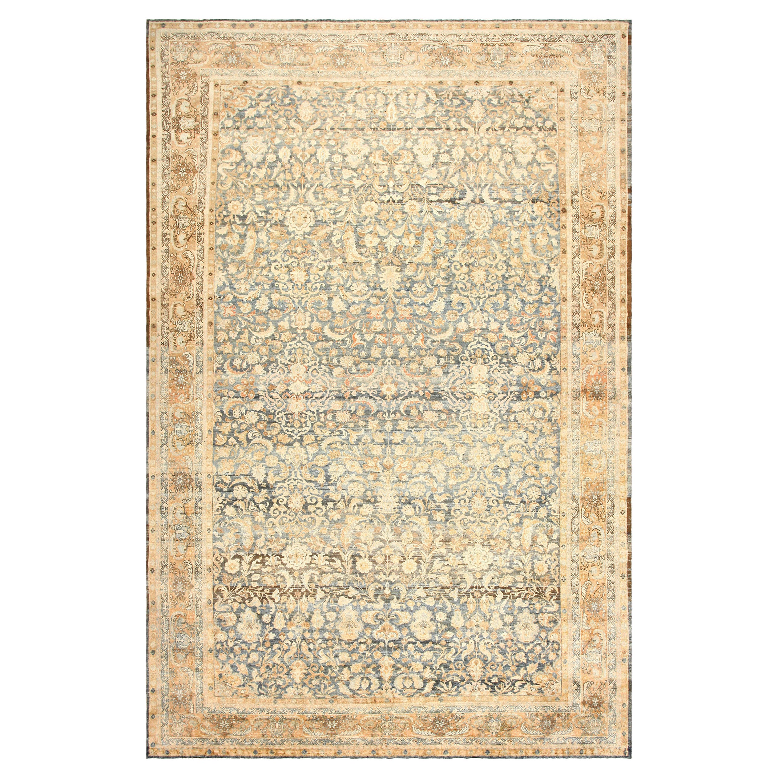 Antique Persian Malayer Rug. Size: 12 ft x 18 ft For Sale