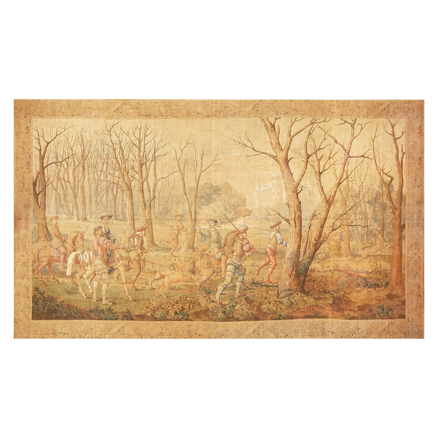 Tapiz de pared italiano vintage. Tamaño: 3,5 x 4,5 m en venta