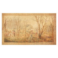 Vintage Italian Wall Tapestry. Size: 11 ft x 19 ft