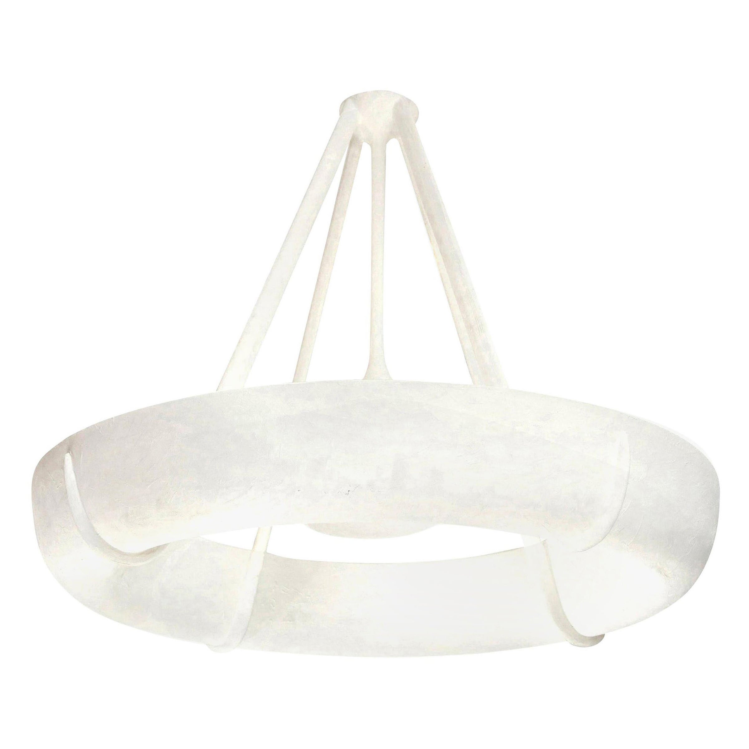 Luminaire sculptural en plâtre Neve personnalisé en vente