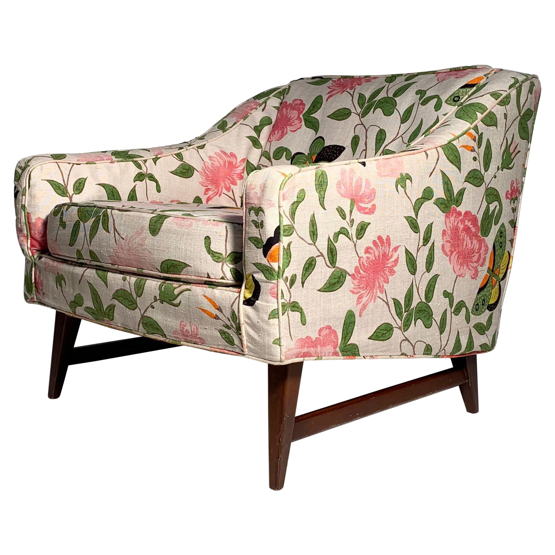 Vintage Selig Lounge Chair in Manner of Milo Baughman / Lawrence Peabody