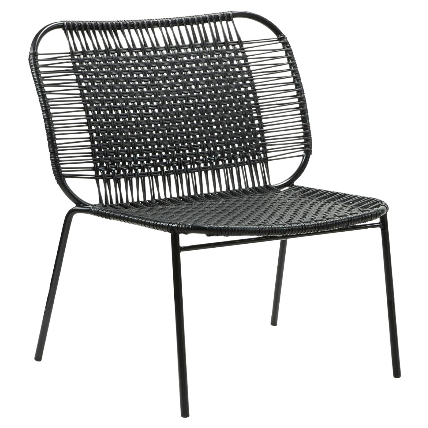 Black Cielo Lounge Low Chair by Sebastian Herkner