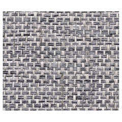 Phillip Jeffries Metallic Paper Weaves Hand-made Grasscloth Wallpaper, Lead