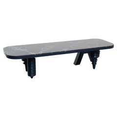 Jaime Hayon Black and Blue Marble Multileg Low Table by Bd Barcelona