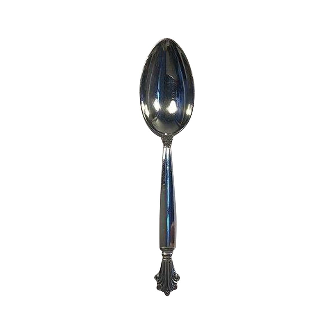 Georg Jensen Sterling Silver Acanthus Dinner Spoon No 011 For Sale
