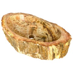 Petrified Wood Sink, Top Quality in Beige/ Brown/ Yellow/ Pink Tones