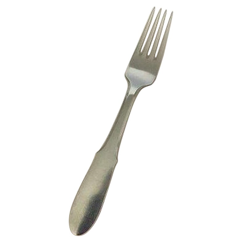 Georg Jensen Stainless 'Mitra' Luncheon Fork Matte For Sale