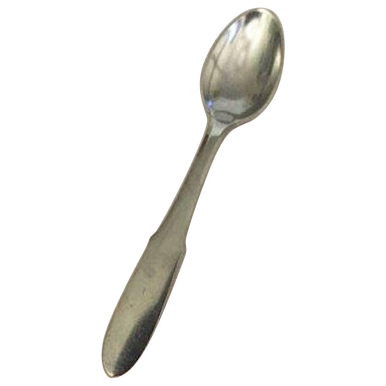 Georg Jensen Stainless 'Mitra' Matte Coffee Spoon For Sale