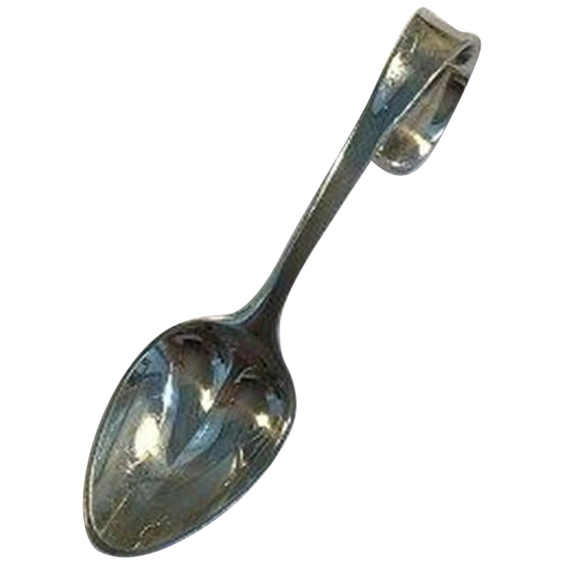 Cypress Georg Jensen Silver Child's Spoon/ Large Teaspoon VINTAGE 
