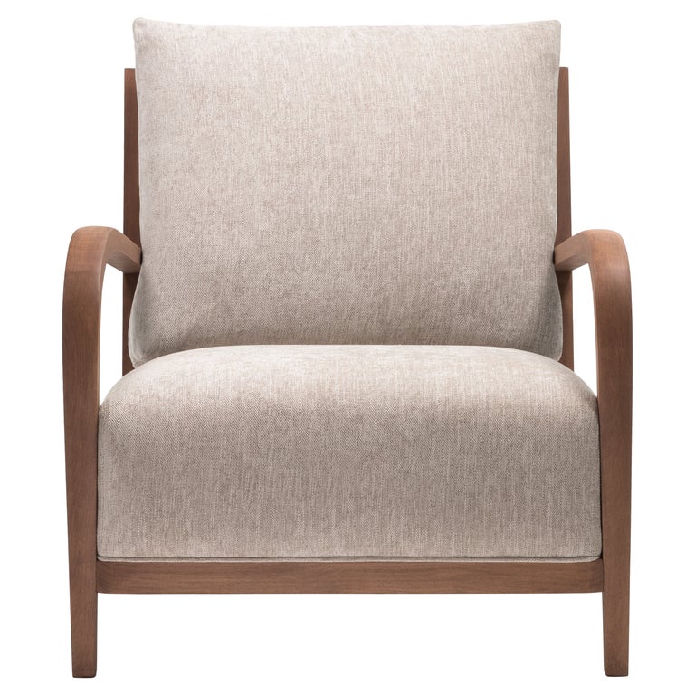 Distinta Sessel, Modernes Design, Holzsessel im Angebot bei 1stDibs