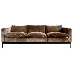 Robert Haussmann for De Sede RH 302, Original Suede Sofa